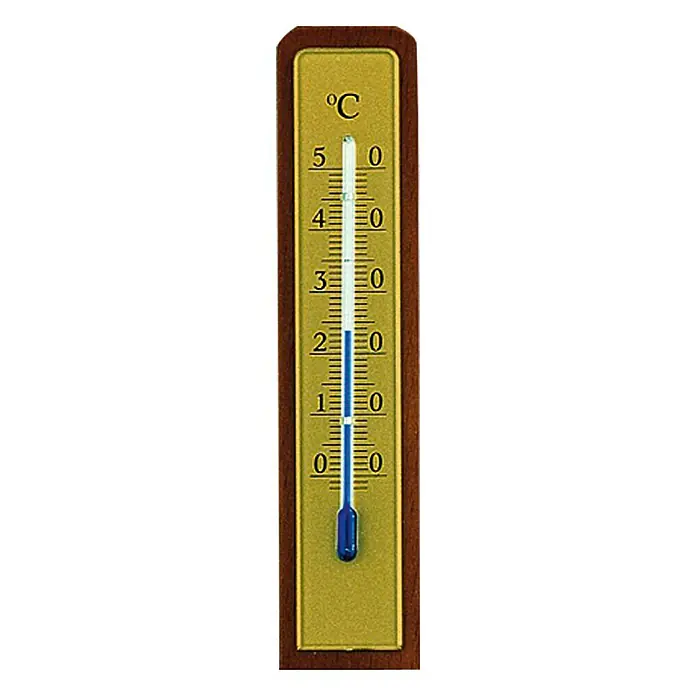 TFA Dostmann Termometar za unutarnju upotrebu - drvo oraha, Analogno, Visina: 13,3 cm - Pogled sprijeda