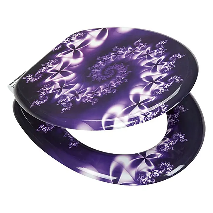 Poseidon WC-Sitz Violet - Mit Absenkautomatik, MDF, Violett
