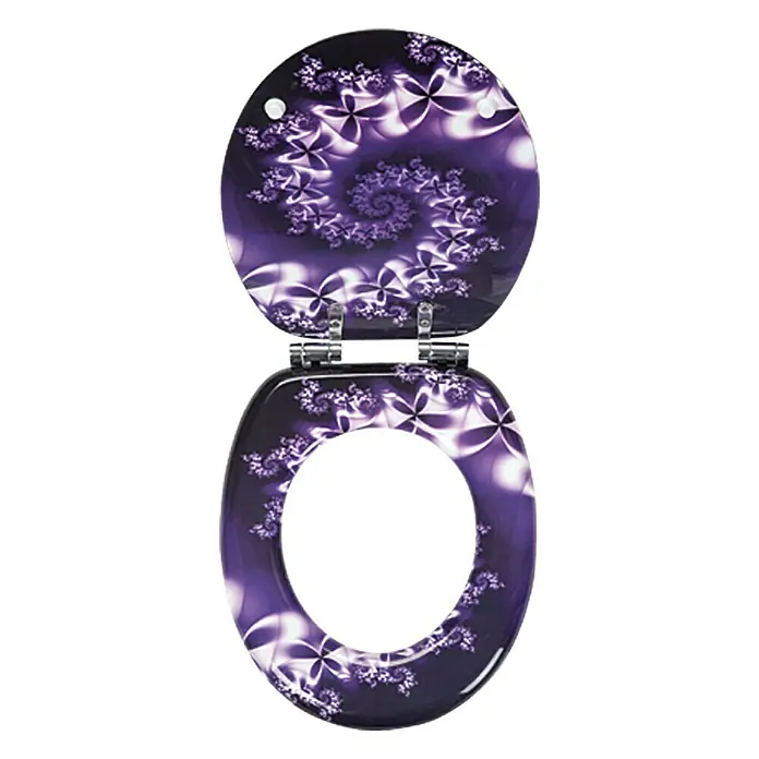 Poseidon WC-Sitz Violet - Mit Absenkautomatik, MDF, Violett