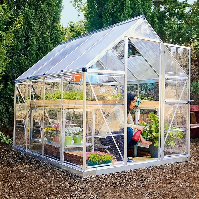 Palram – Canopia Rastlinjak [SI] Hybrid - Polikarbonat, Osnovna plošča: 4,6 m²