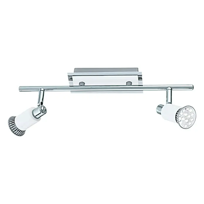 Eglo Eridan LED-Deckenstrahler - 10 W, L x B x H: 39 cm x 7 mm x 7 cm, Weiß/Chrom