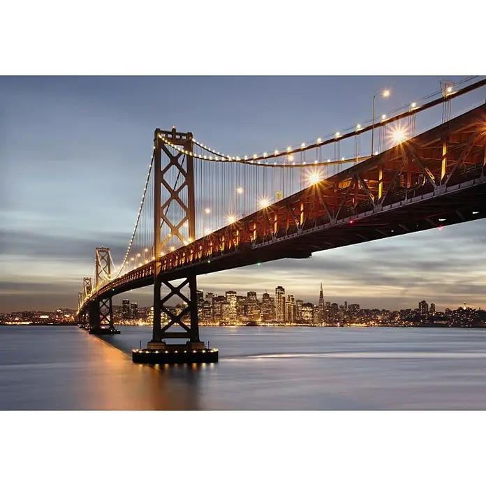 Komar Foto tapeta Baybridge - 8 -dij., Š x V: 368 x 254 cm, Papir - Pogled sprijeda