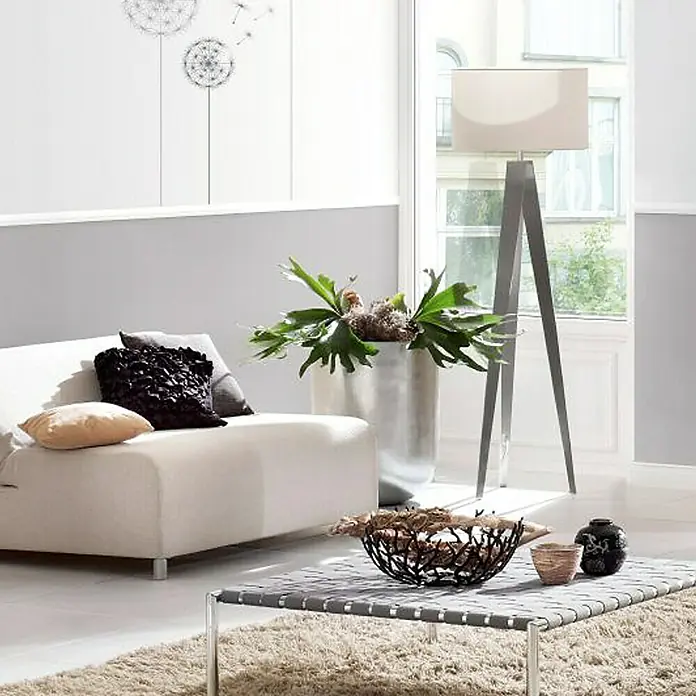 Komar Dekosticker - Dandelion, Anthrazit/Silber, 100 x 70 cm - Stimmungsaufnahme