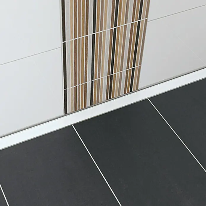 Camargue Podna tuš kanalica - Bijele boje, Materijal rešetke: ESG staklo, 70 cm