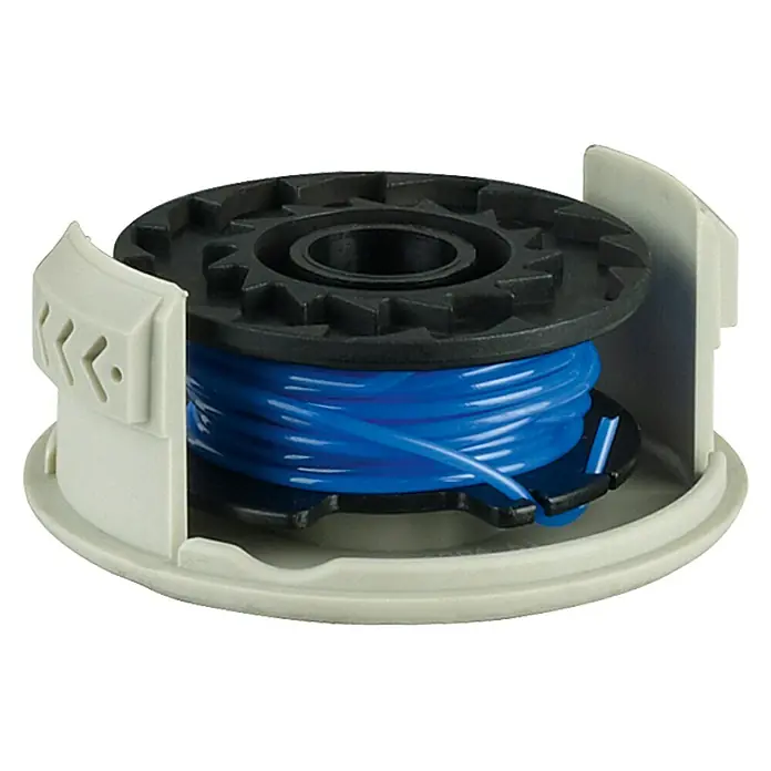 Ryobi Zamjenska glava s niti - Duljina niti: 4,5 m, Debljina niti: 1,6 mm, Namijenjeno za: Akumulatorski trimer s najlonskom niti Ryobi RTL 1830 Li, Ryobi ONE+ akumulatorski trimer trave OLT1831 18V - Pogled s lijeve strane