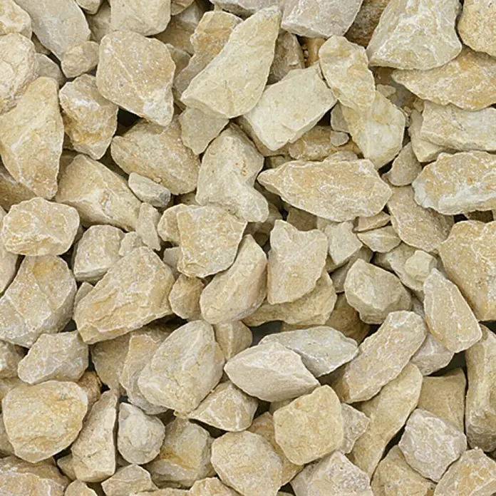 Min2C Ukrasno lomljeno kamenje - Žute boje, Granulacija: 30 mm - 60 mm, 25 kg - Pogled sprijeda