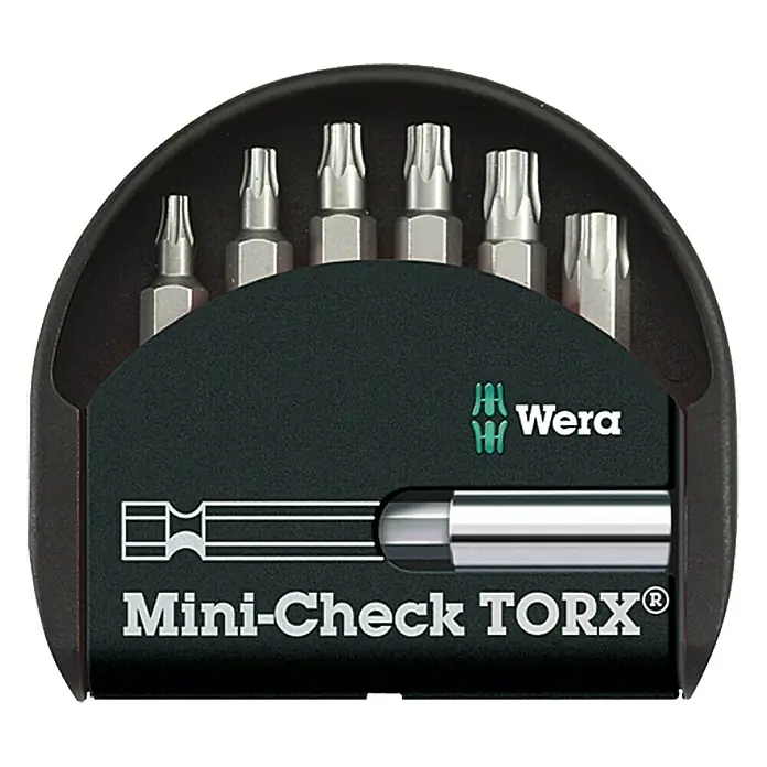 Wera Classic Bit-Set Mini-Check Torx - 7 -tlg., Innen-TORX®-Schrauben