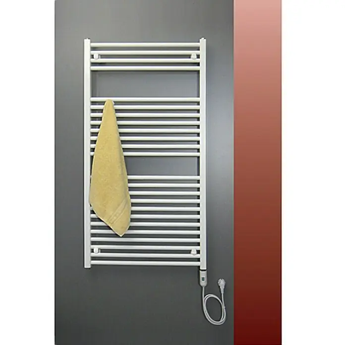 Admiral Elektro-Badheizkörper Berlin - 60 x 127 cm, 600 W, Weiß, Heizstab - Vorderansicht
