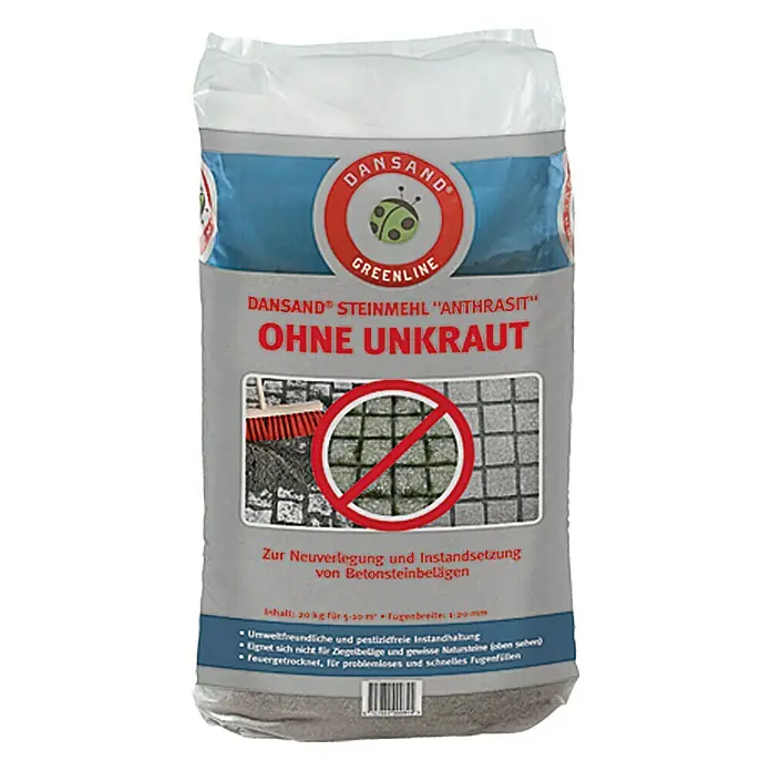 Dansand Steinmehl No Grow - Anthrazit, Fugenbreite: 3 mm - 20 mm, 20 kg