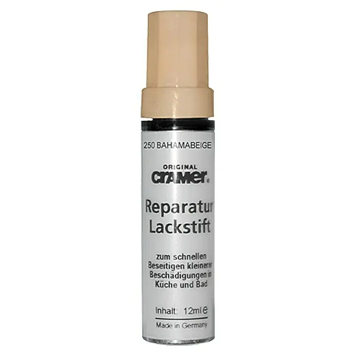 Reparatur-Lackstift Küche & Bad - Beige, 12 ml - Vorderansicht