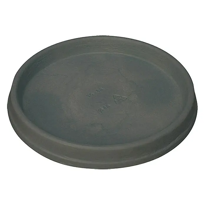 Geli Podložak za teglu za cvijeće Marcella - Vanjska dimenzija (ø x V): 35 x 3,5 cm, Plastika, Antracit - Pogled sprijeda