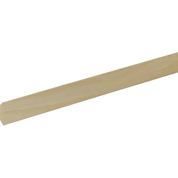 Profiles and more Drveni trokutni profil - 1 m x 22 mm x 22 mm, Nordijski bor, Neobrađeno - Pogled s lijeve strane