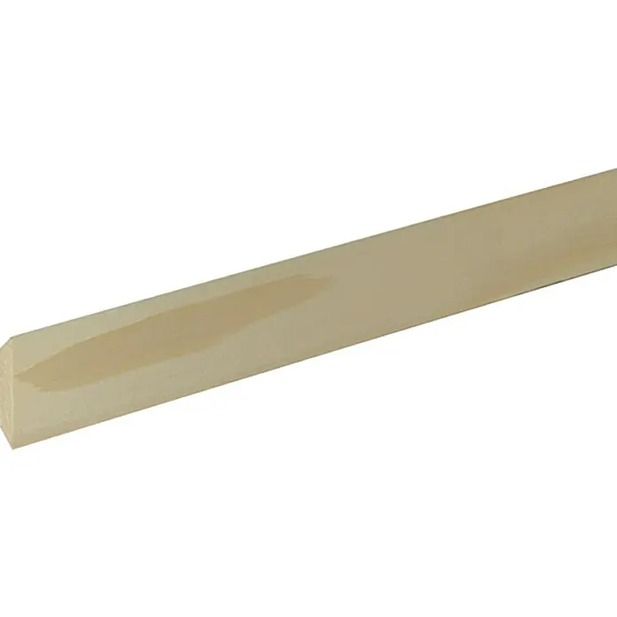 Profiles and more Drveni trokutni profil - 1 m x 30 mm x 30 mm, Nordijski bor, Neobrađeno - Pogled s lijeve strane