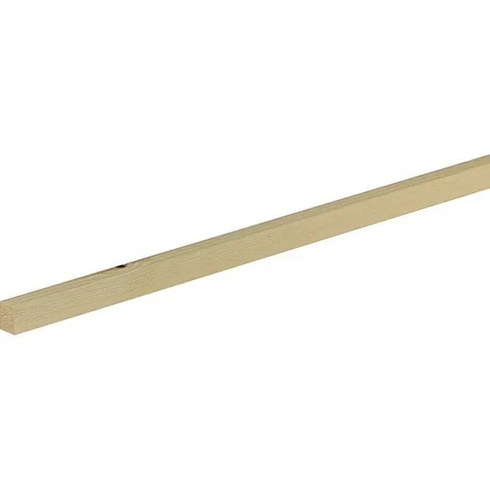 Ravni profil - 2,4 m x 1 cm x 1,3 cm, Smreka-bor - Pogled s lijeve strane