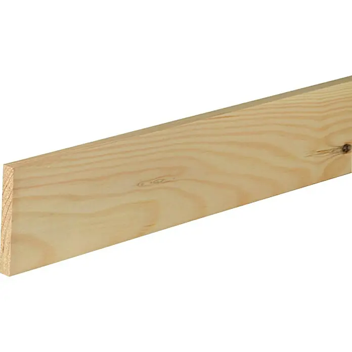 Ravni profil - 2,4 m x 1 cm x 7 cm, Smreka-bor - Pogled s lijeve strane