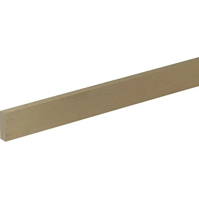 Pravokutna letva - 1,9 m x 2,9 cm x 1 cm, Bukva, Neobrađeno - Pogled s lijeve strane
