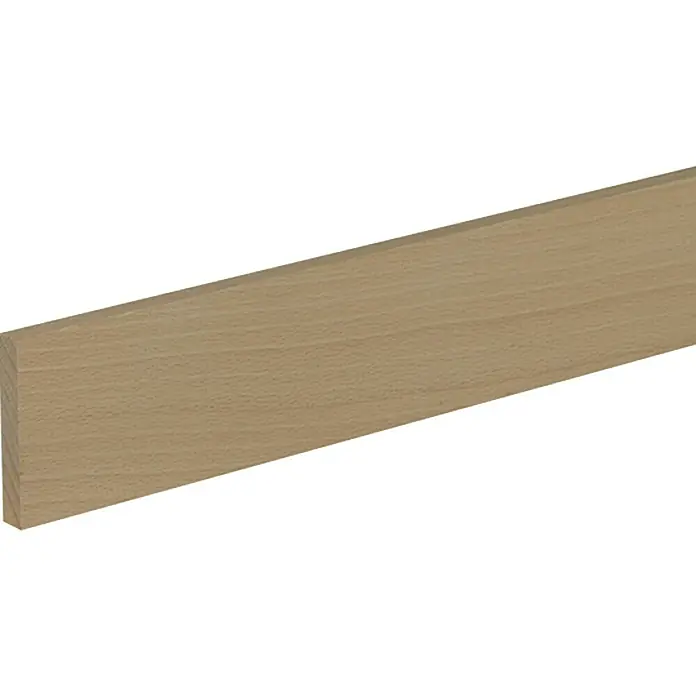 Pravokutna letva - 1,9 m x 6 cm x 1 cm, Bukva, Neobrađeno - Pogled s lijeve strane