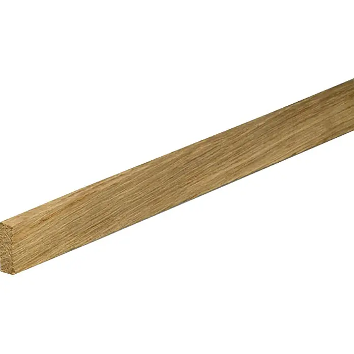 Pravokutna letva - 2,4 m x 2,9 cm x 1 cm, Hrast, Neobrađeno - Pogled s lijeve strane
