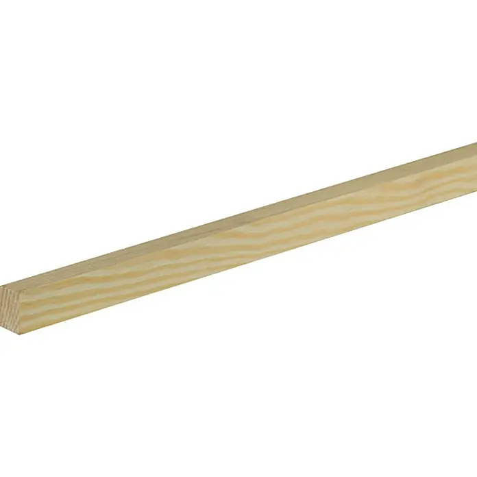 Ravni profil - 2,4 m x 1,3 cm x 1,9 cm, Smreka-bor - Pogled s lijeve strane