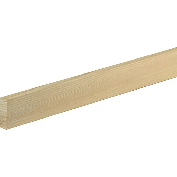 Ravni profil - 2,4 m x 1,3 cm x 4 cm, Smreka-bor - Pogled s lijeve strane