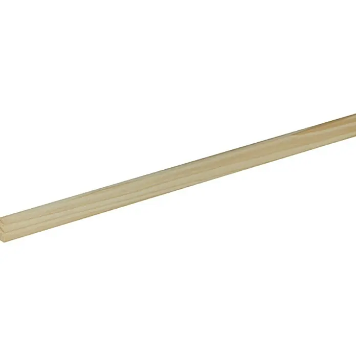 Profiles and more Flachleiste - 1 m x 13 mm x 5 mm, Fichte/Kiefer, Unbehandelt - Linke Seitenansicht