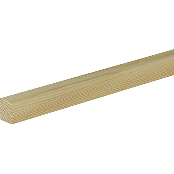 Profiles and more Ravni profil - 1 m x 29 mm x 23 mm, Smreka-bor, Neobrađeno - Pogled s lijeve strane