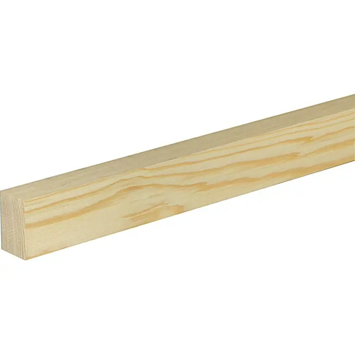 Profiles and more Ravni profil - 1 m x 40 mm x 23 mm, Smreka-bor, Neobrađeno - Pogled s lijeve strane