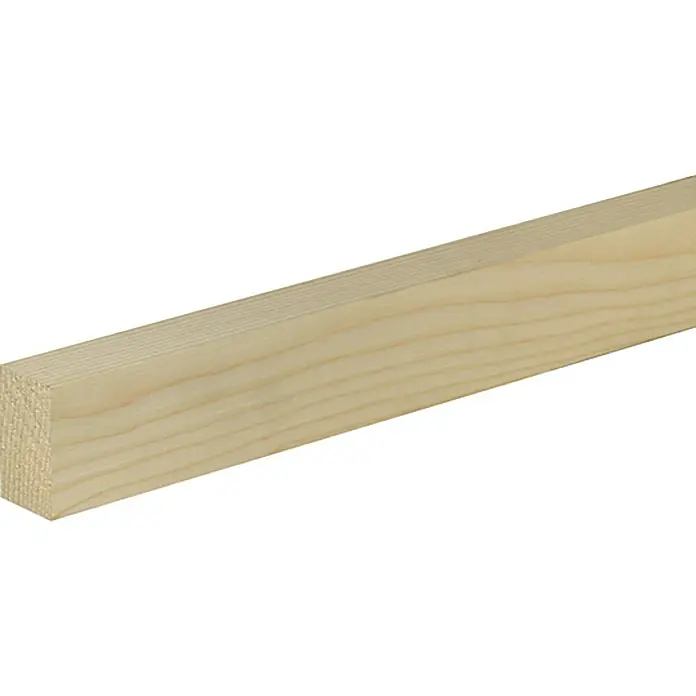 Profiles and more Ravni profil - 1 m x 46 mm x 29 mm, Smreka-bor, Neobrađeno - Pogled s lijeve strane