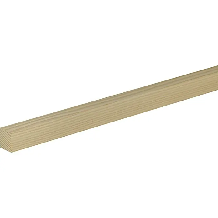 Profiles and more Ravni profil - 1 m x 23 mm x 19 mm, Smreka-bor, Neobrađeno - Pogled s lijeve strane