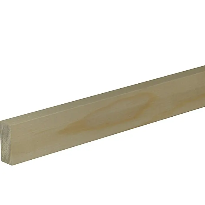 Profiles and more Ravni profil - 1 m x 46 mm x 19 mm, Smreka-bor, Neobrađeno - Pogled s lijeve strane