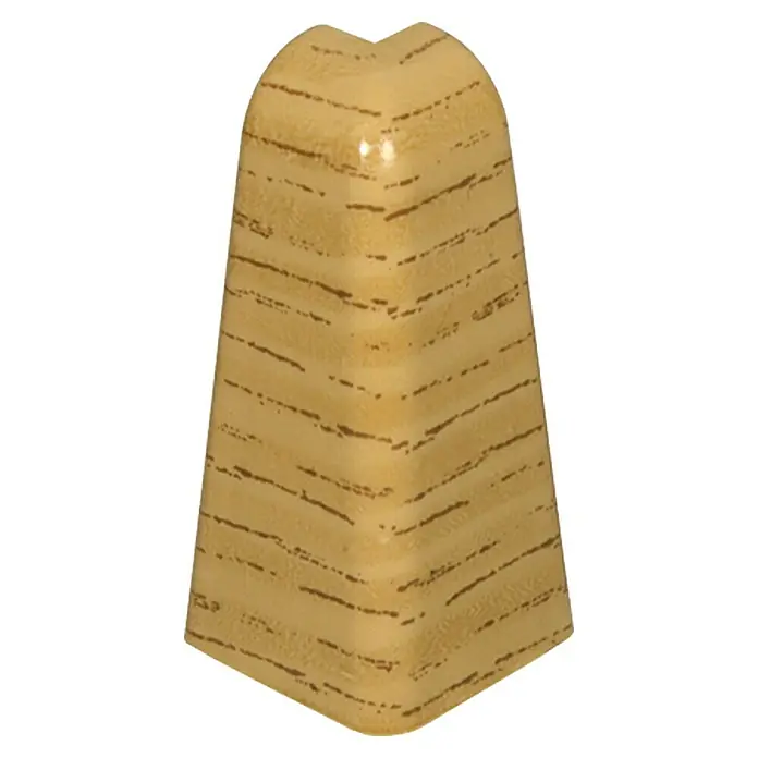 Profiles and more Vanjski kutnik za lajsne FU60L - Prirodna hrastovina, 2 kom - Pogled sprijeda