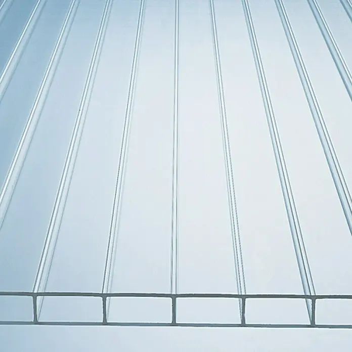 PLEXIGLAS® Acrylglas-Stegplatte Resist AAA - 250 cm x 98 cm x 16 mm, Acrylglas (PMMA), Transparent