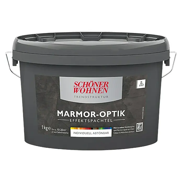 SCHÖNER WOHNEN-Farbe Trendstruktur Effektspachtel Trendstruktur - Marmoroptik, 1 kg, Basismischfarbe - Vorderansicht