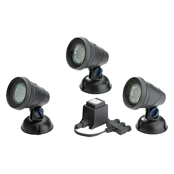 Oase LunAqua Podvodni reflektor Classic LED Set 3 - 3 Kom., 5 W, S transformatorom - Pogled sprijeda