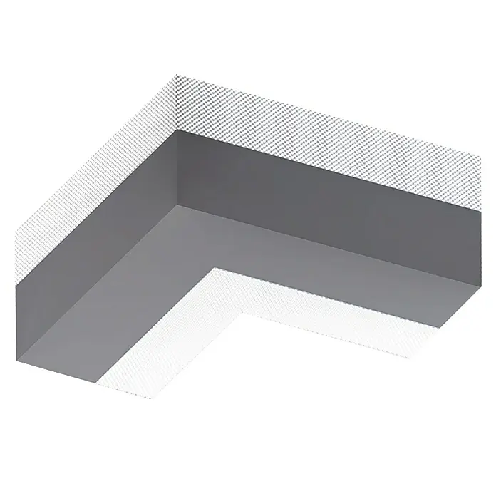 Dichtband Profi - Kunststoff, Inneneck 90°, 12,5 x 16,2 x 6 cm - Linke Seitenansicht