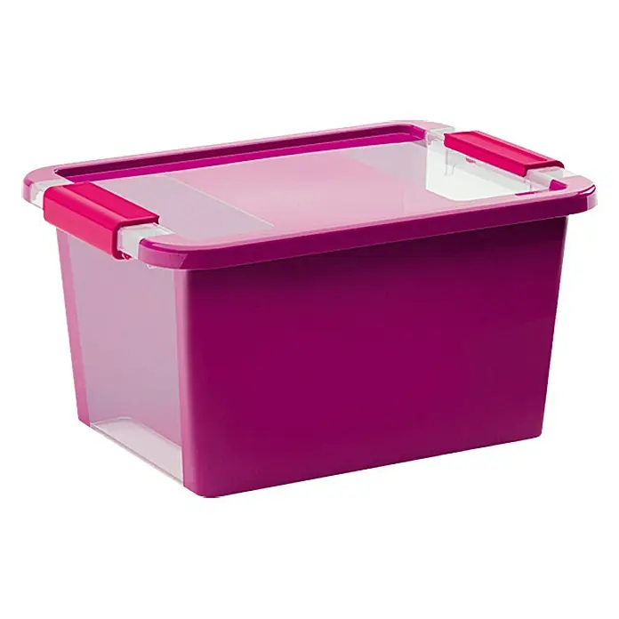 KIS Aufbewahrungsbox S - L x B x H: 36,5 x 26 x 19 cm, Flieder, Mit Deckel