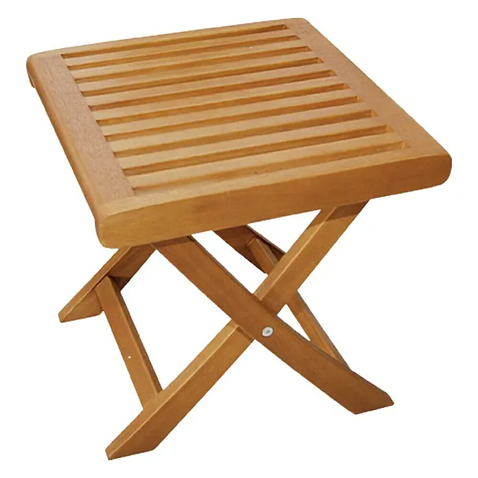 Sunfun Diana Mesa auxiliar de jardín - 40 x 40 cm, Eucalipto