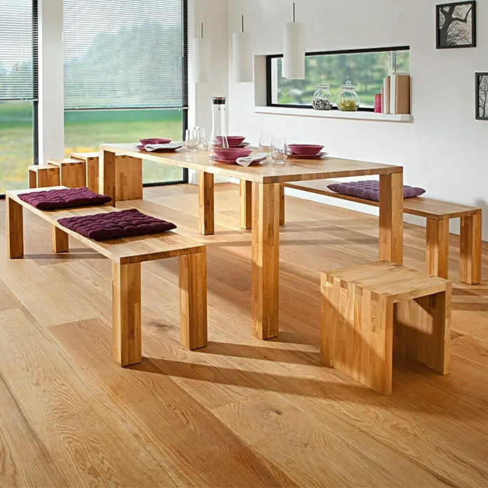 Exclusivholz Aspen Tischplatte - Eiche, 100 x 70 x 3,2 cm