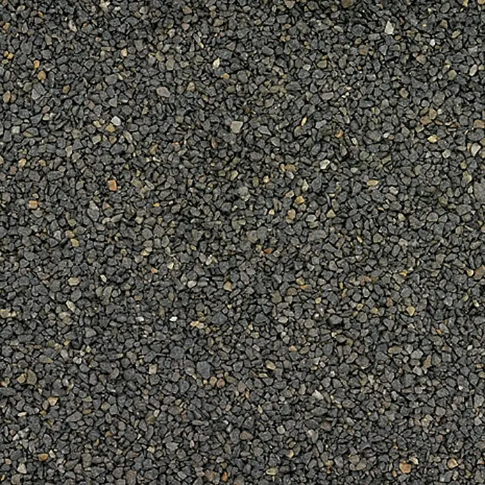 Min2C Basaltsplitt - Schwarz, Körnung: 2 mm - 5 mm, 25 kg - Vorderansicht