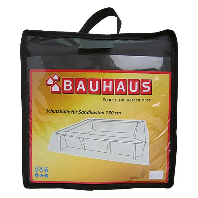 Sunfun Sandkasten-Schutzhülle - 160 x 160 x 20 cm, Anthrazit, Polyester Oxford 420D