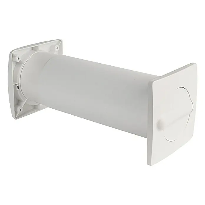 Air-Circle Aeroboy Set za ventilaciju - Promjer: 150 mm, Maksimalni protok zraka: 600 m³/h, Bijele boje - Pogled s desne strane