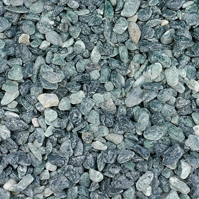 Min2C Ukrasni kamenčići - Zelene boje, Granulacija: 15 mm - 25 mm, 25 kg - Pogled sprijeda