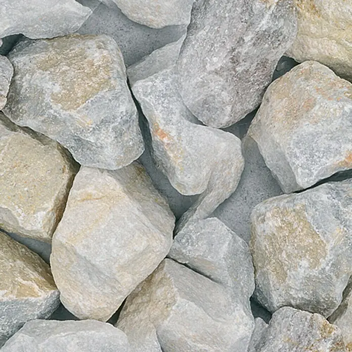 Ukrasno lomljeno kamenje - Oblak bijela, Granulacija: 30 mm - 60 mm, 25 kg