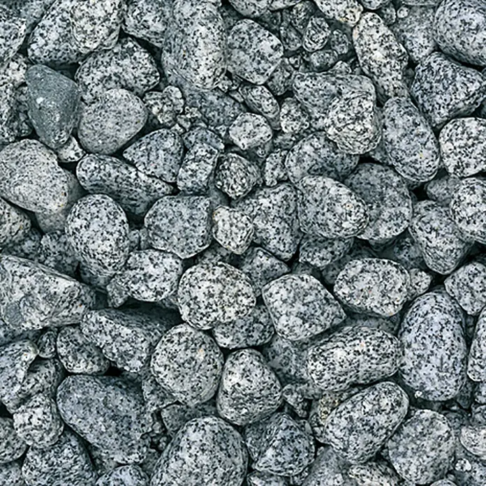 Min2C Ukrasni granit kamen - Antracit-bijele boje, Dimenzije kamena: 25 - 40 mm, Granit