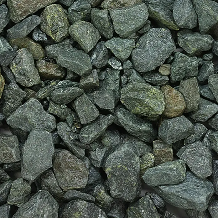 Min2C Ukrasno lomljeno kamenje - Alpski zelene boje, Granulacija: 30 mm - 60 mm, 25 kg - Pogled sprijeda
