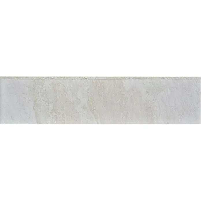 Sockelfliese Royal - 8 x 32,6 cm, Weiß, Matt - Vorderansicht