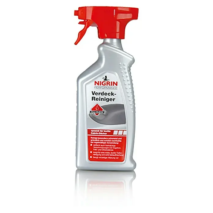 Nigrin Performance Verdeckreiniger - 500 ml, Geeignet für: Textile Cabrioverdecke - Vorderansicht