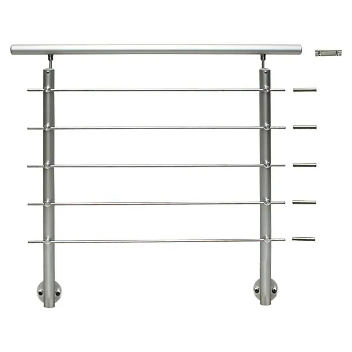 Treba Frewa Geländer-Set EG1 - Seitenmontage, Edelstahl V2A, Silber, Länge: 1.500 mm
