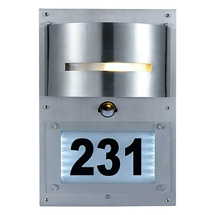Starlux Außenwandleuchte Posta - 11 W, Edelstahl, IP44