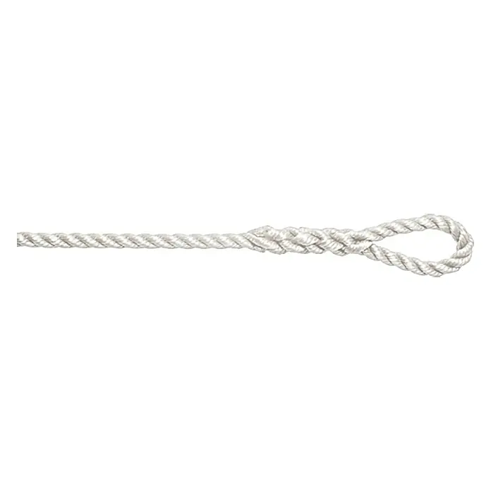 Robline Konop za bokobrane Twisted - Promjer: 6 mm, Duljina: 2 m, Poliester, Bijele boje, 2 Kom.